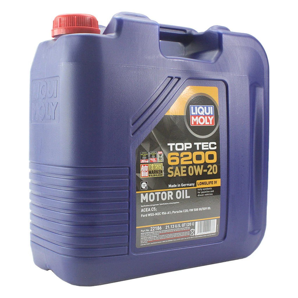 Liqui Moly Top Tec 6200 0W-20 Engine Motor Oil (20 L)