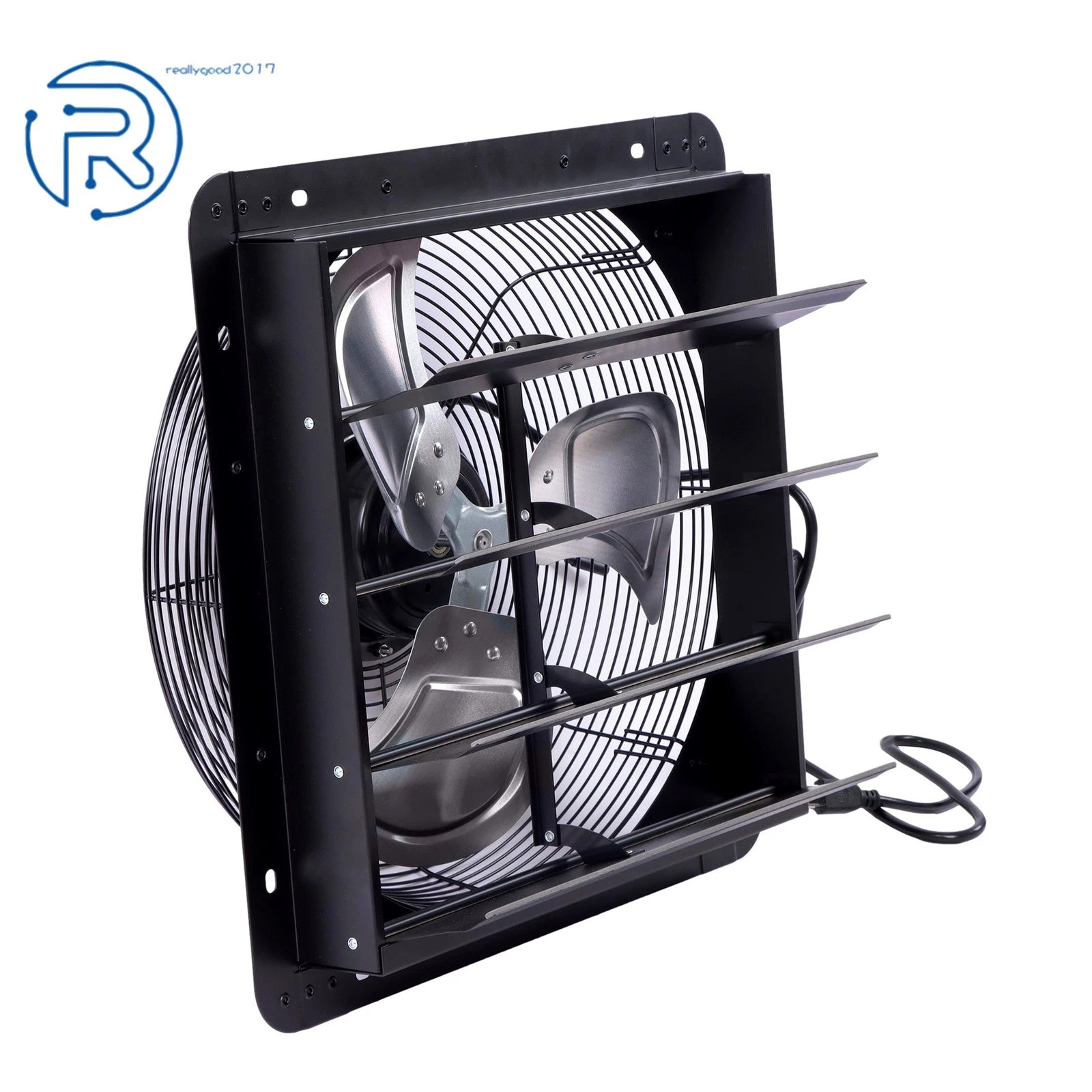 16" Wall-Mount Exhaust Fan for Attic Ventilation
