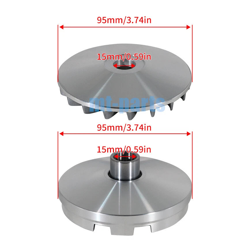Clutch Variator Pulley Set for Kymco ATV Maxxer 90/Mongoose 90 (2010–2016)