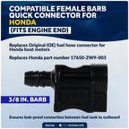 3/8-Inch Barb Female Fuel Line Quick Connector for Honda (FO4768)