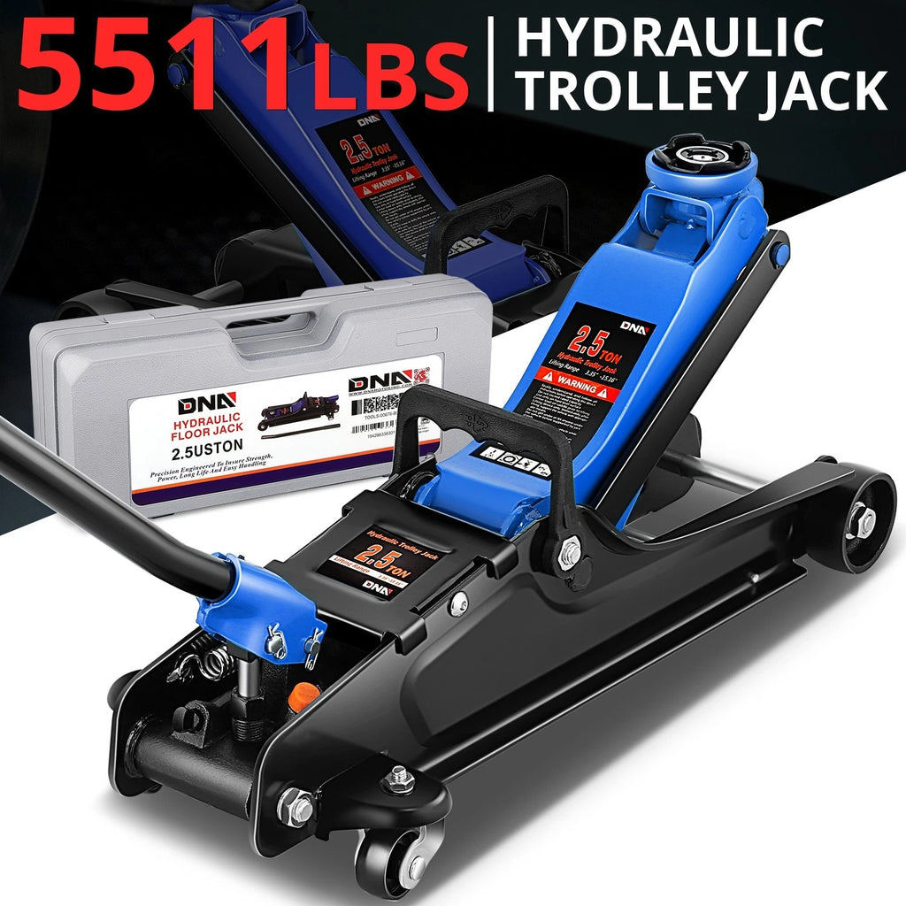 3.35-15.16 Hydraulic Floor Jack 5500lb Capacity with Swivel Caster