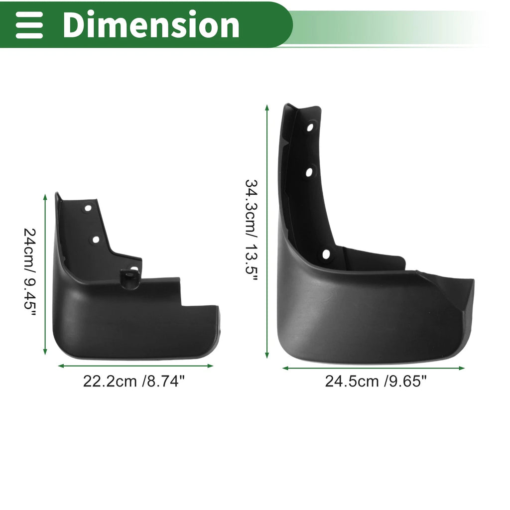 Mud Flaps Splash Guards for Ford Edge (2021) W/ Mount Accessories
