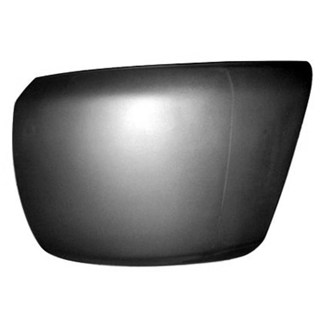 Replacement Black Textured Plastic Driver Side Front Bumper End w/o Fog Lights