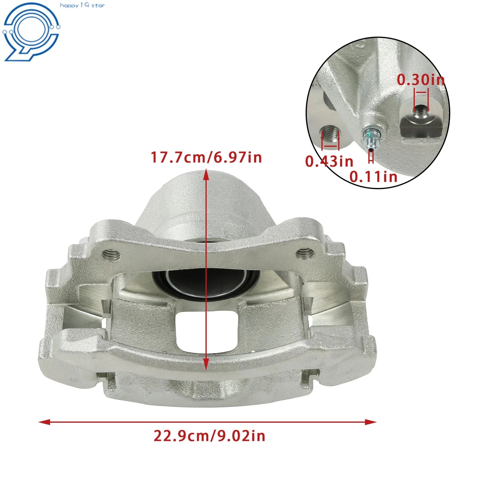Brake Caliper w/ Bracket for Chevy Impala (2005), Buick Pontiac (2004–2005)