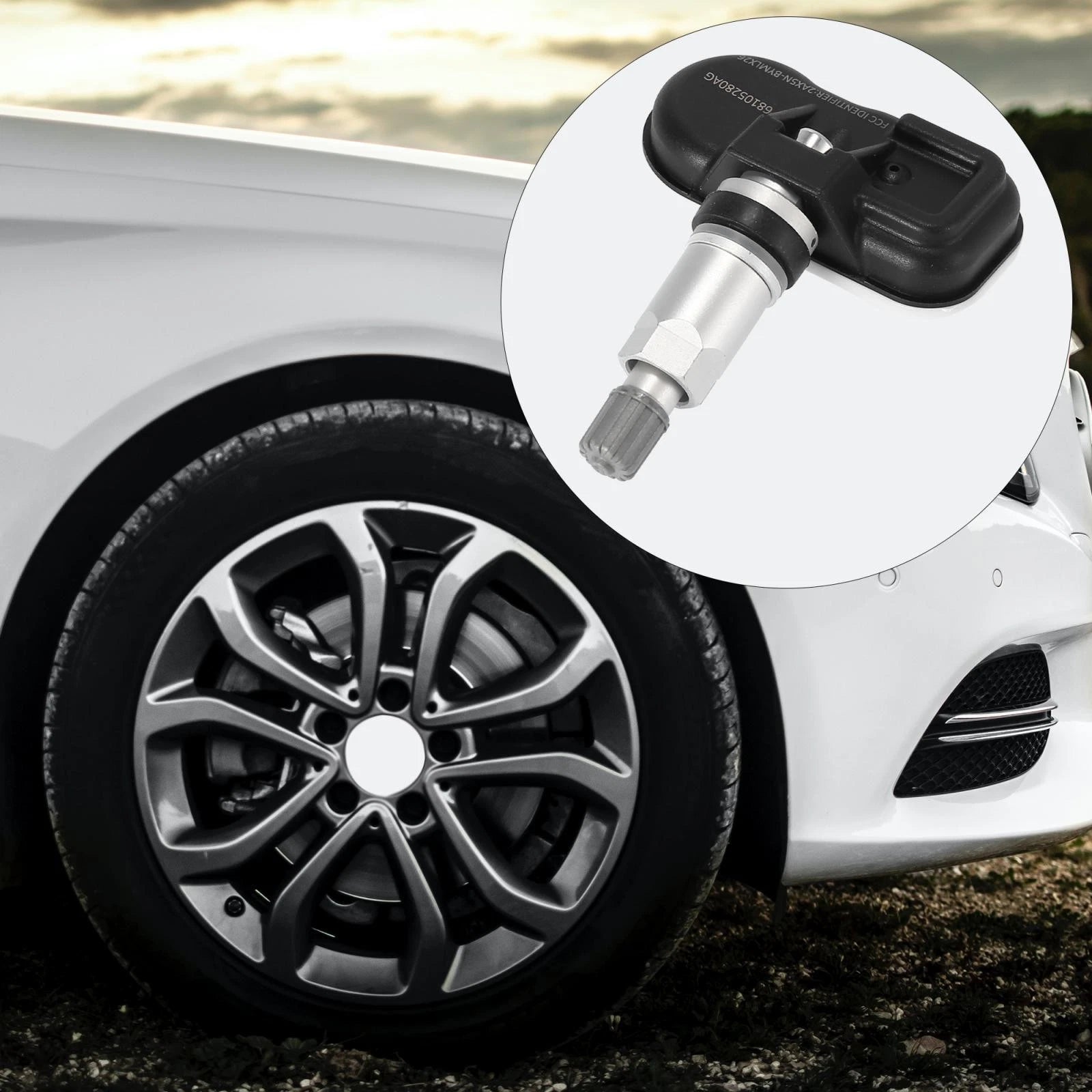 Set of 4 TPMS Sensors 68105280AG for Chrysler 200 (2015–2017) & Dodge Dart (2013–2016)