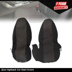 Set of 2 Front Seat Covers for Ford Ranger (1998â2003) Black/Charcoal