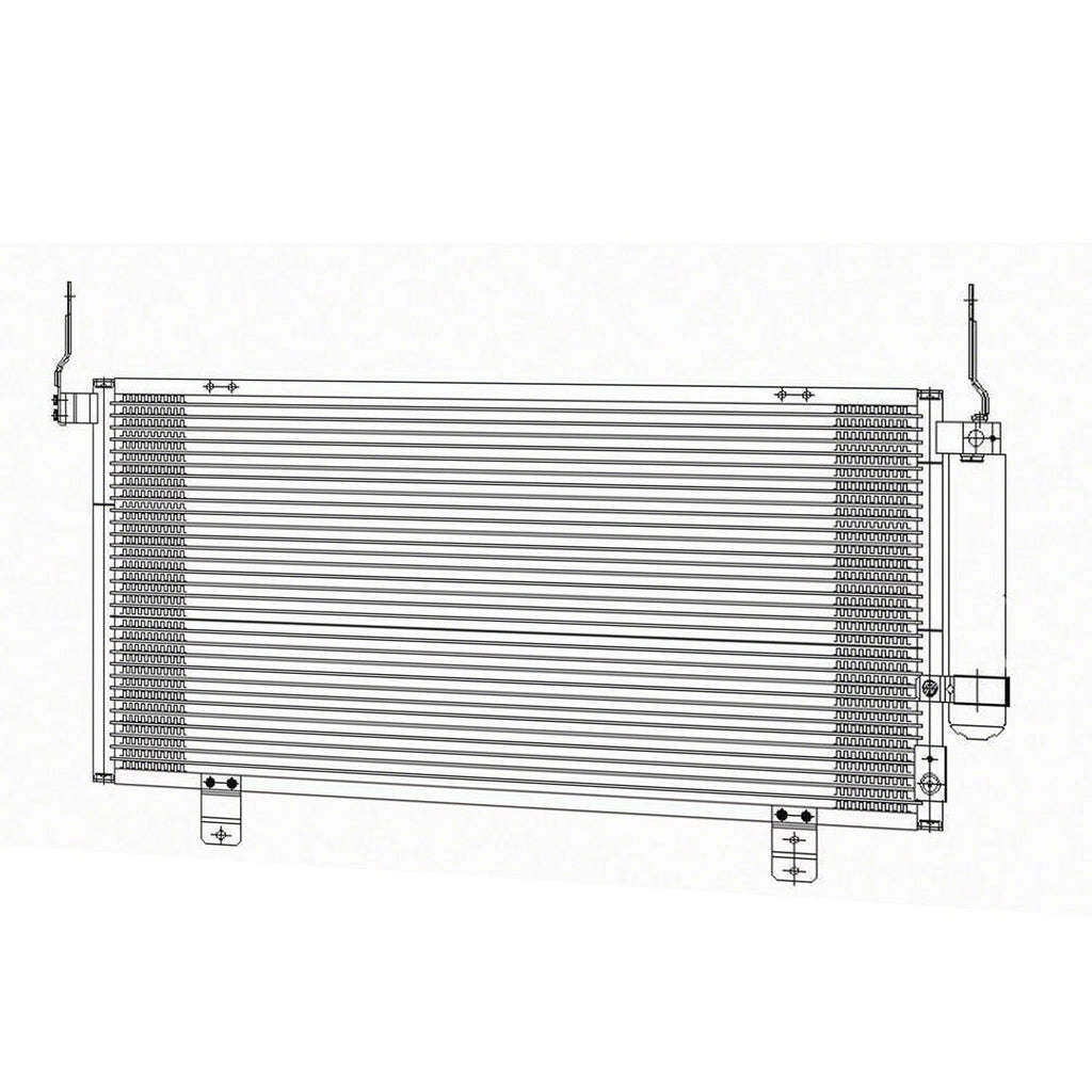 Replacement A/C Condenser w Receiver Drier for Mitsubishi Galant (2004–2009)