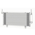 Replacement A/C Condenser w Receiver Drier for Mitsubishi Galant (2004–2009)