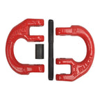 2X 1/2" Tow Hitch Hammer Lock Chain Connector Coupling Link 12000lbs