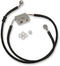 Front Brake Line +8" Black for Harley XL 614751-8BLK