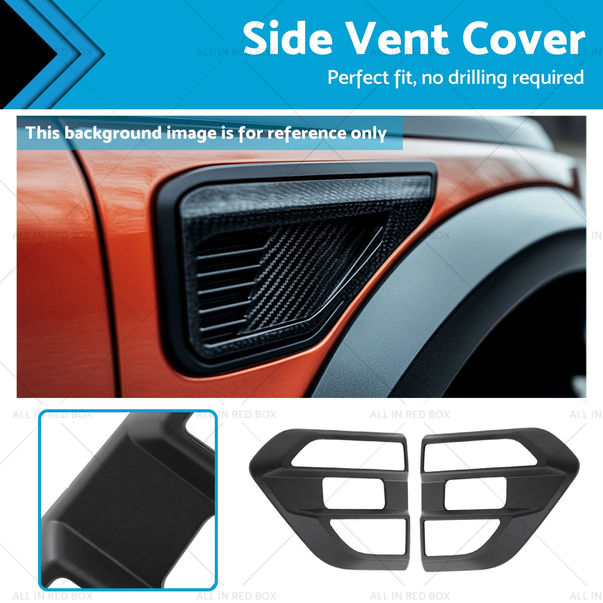 Side Vent Cover for Ford Ranger PX2 MK2 PX3 MK3, Everest U375 UA (2015–2022)