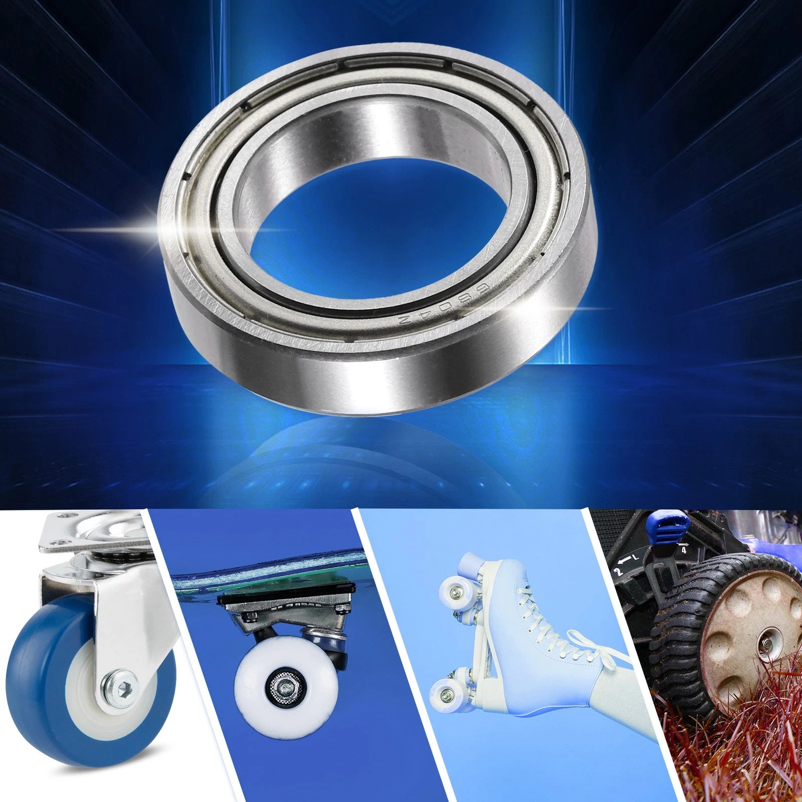 10 Pcs 20x32x7mm Double Metal Shield 6804ZZ Ball Bearings for Automotive (N/A)