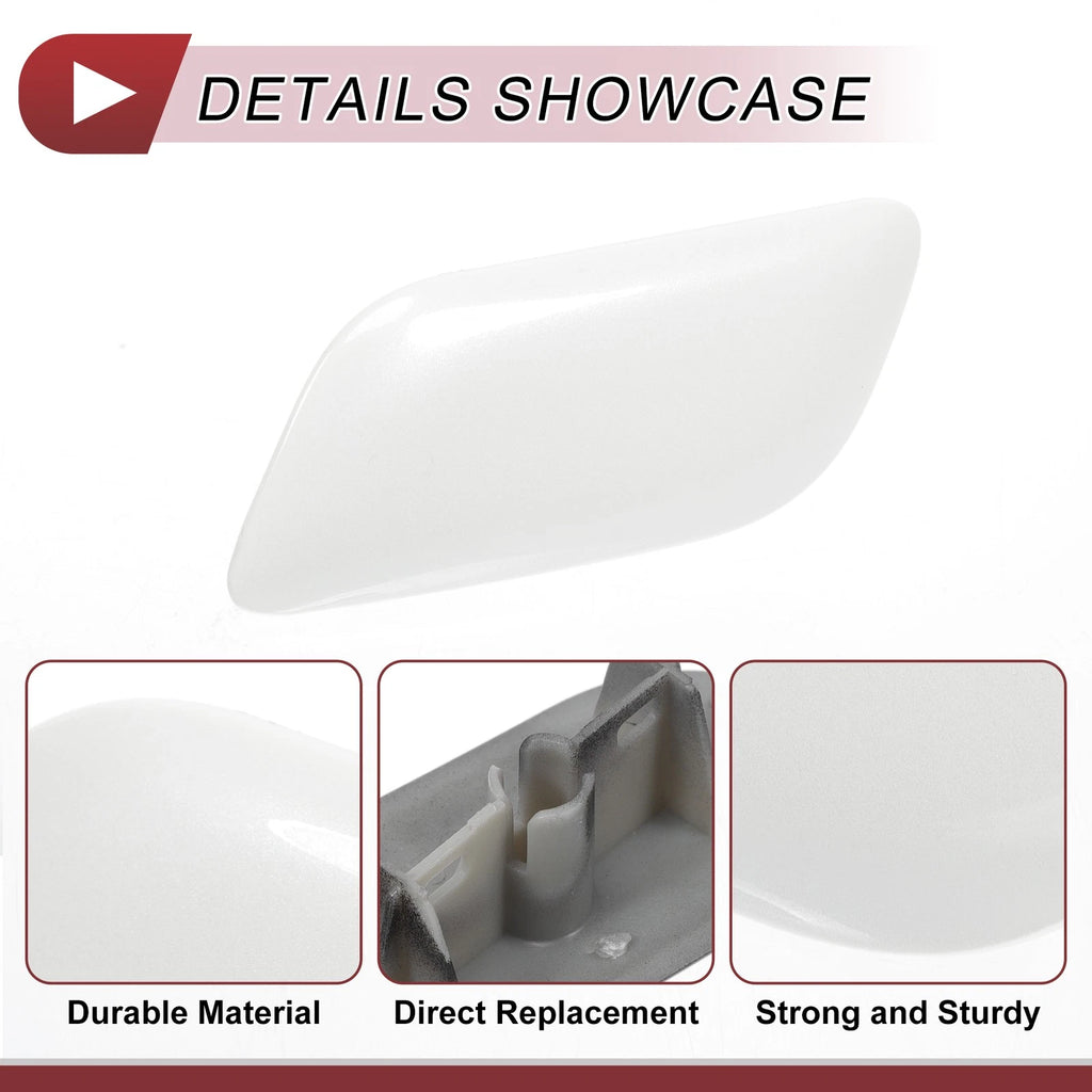 Front Left Washer Nozzle Cover Cap for Lexus LX570 (2008–2011) White