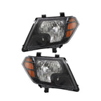 Headlight Set for Nissan Frontier (2009-2020) Clear Driver + Passenger Side
