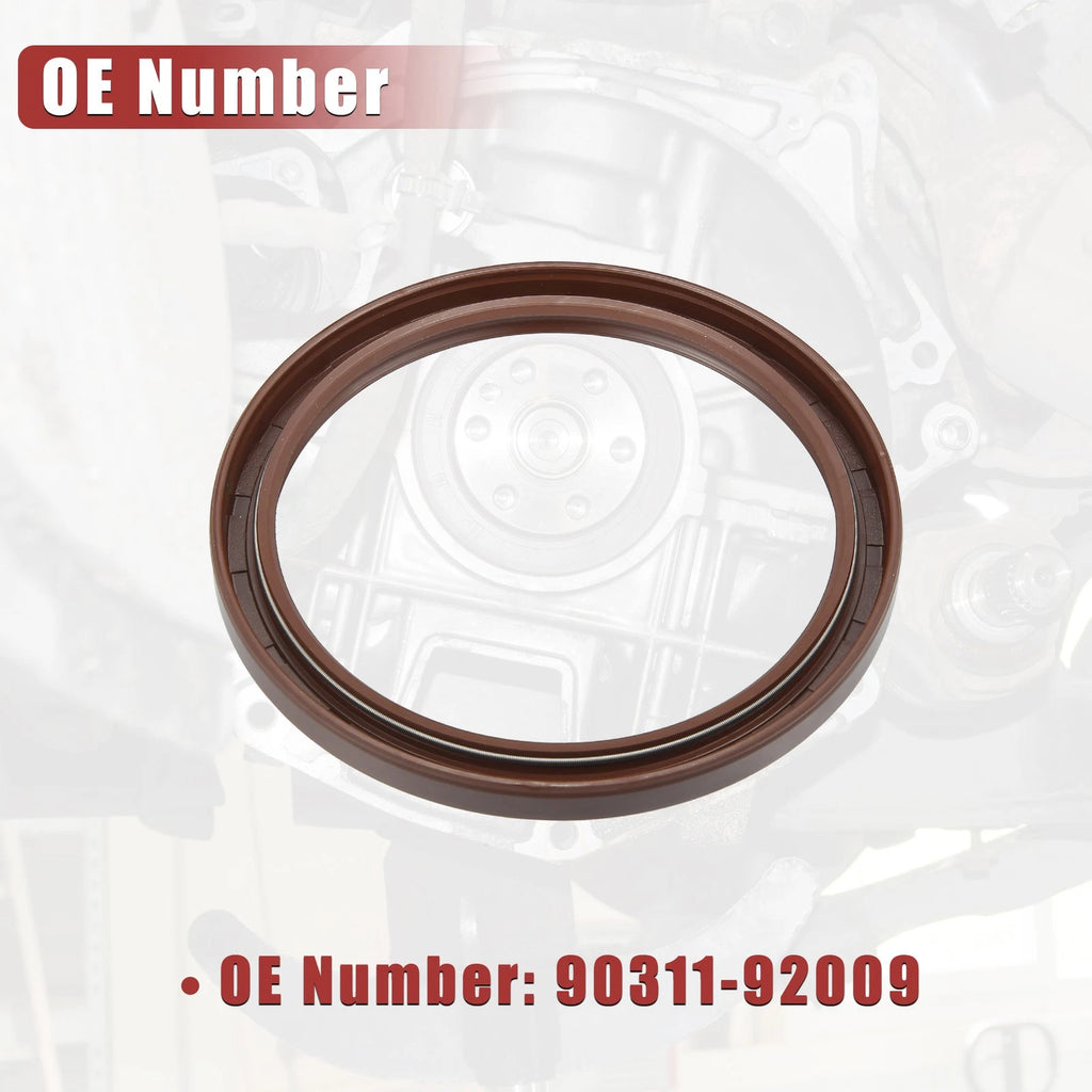 2pcs Engine Crankshaft Seal No. 90311-92009 for Lexus ES350 (2007–2023) Rubber