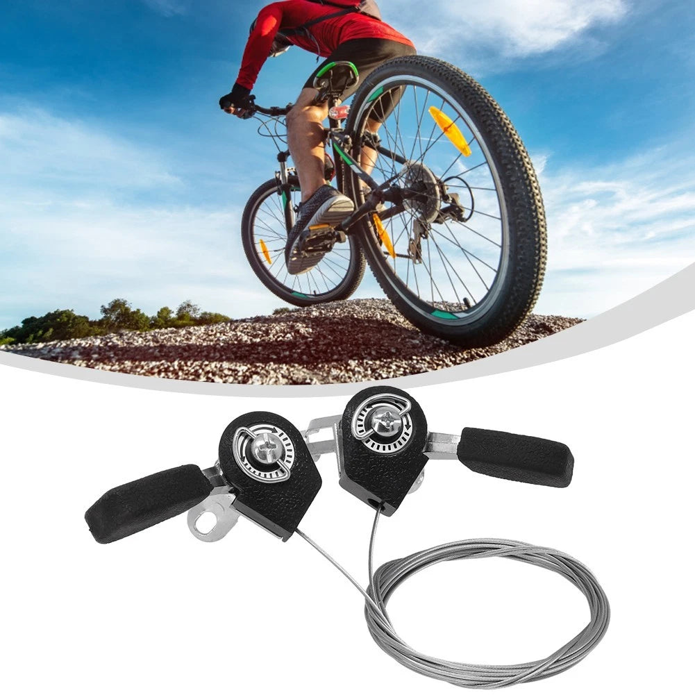 1 Pair Thumb Shifters for Bike 3x6/3x7 (Aluminium Alloy)