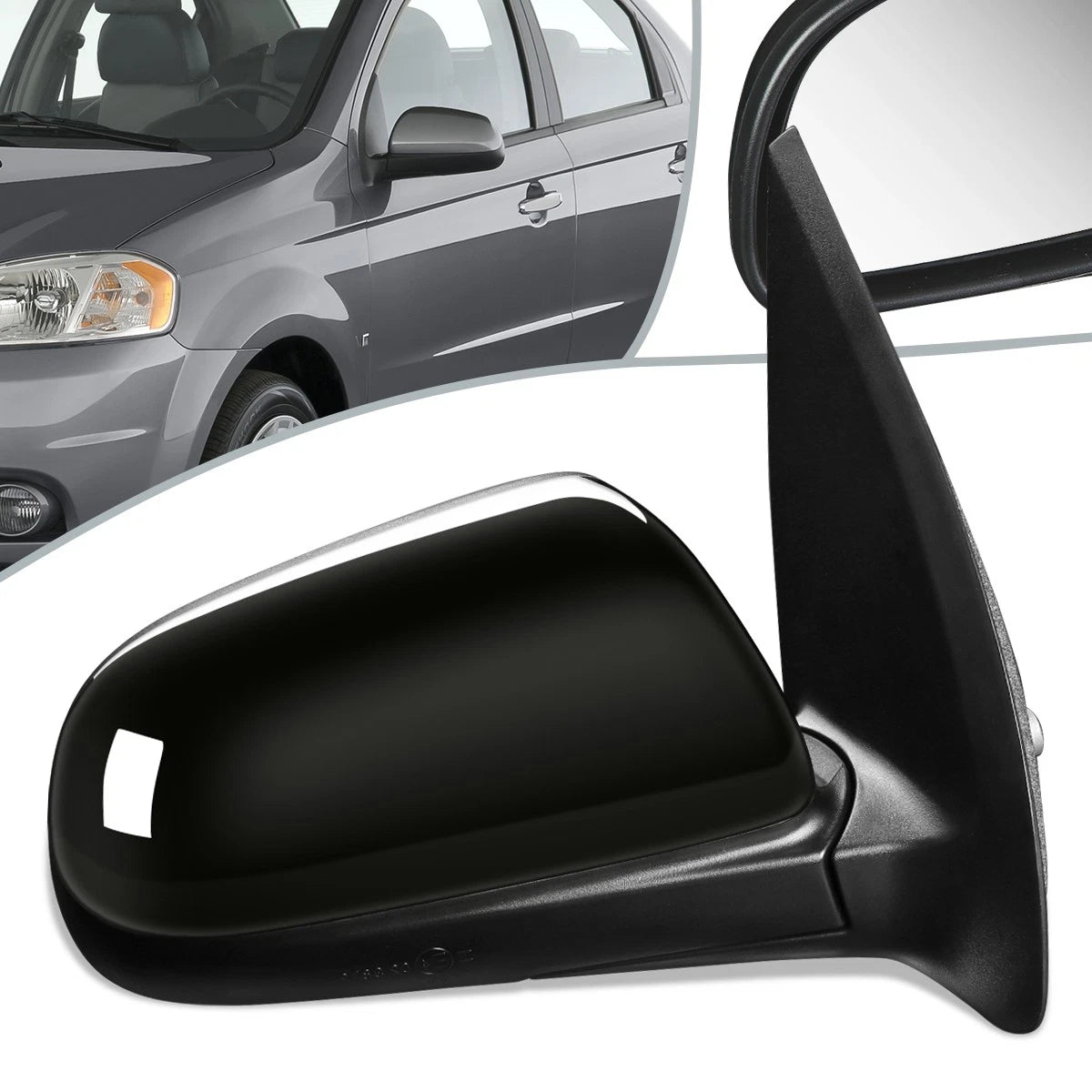 Power Heated Side View Door Mirror for Chevy Aveo (2007–2011) GM1321328