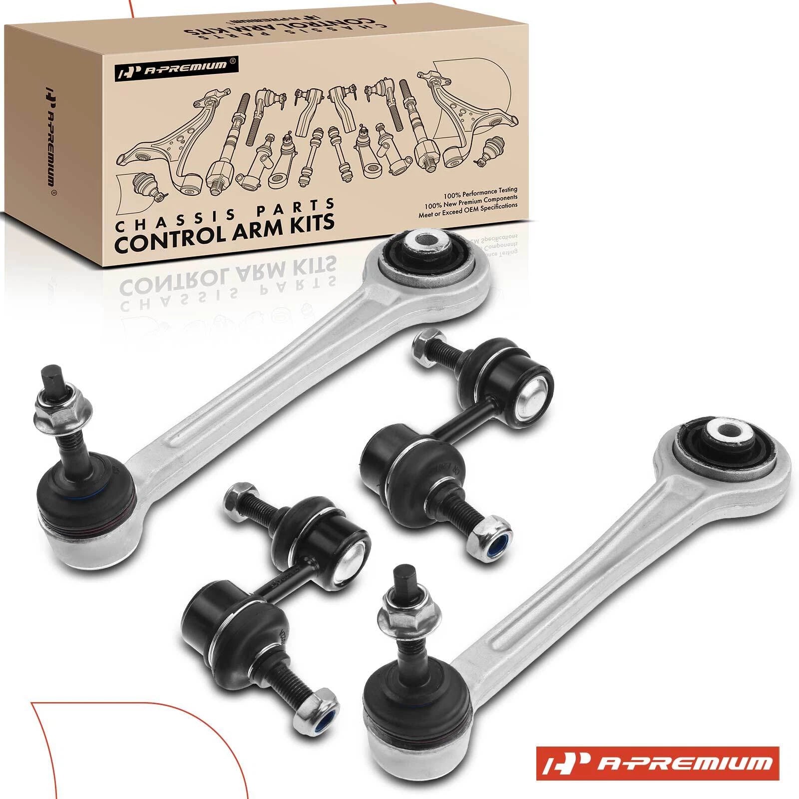 Set of 4 Rear Upper Control Arm Sway Bar Links for BMW E39 (1997–2003)