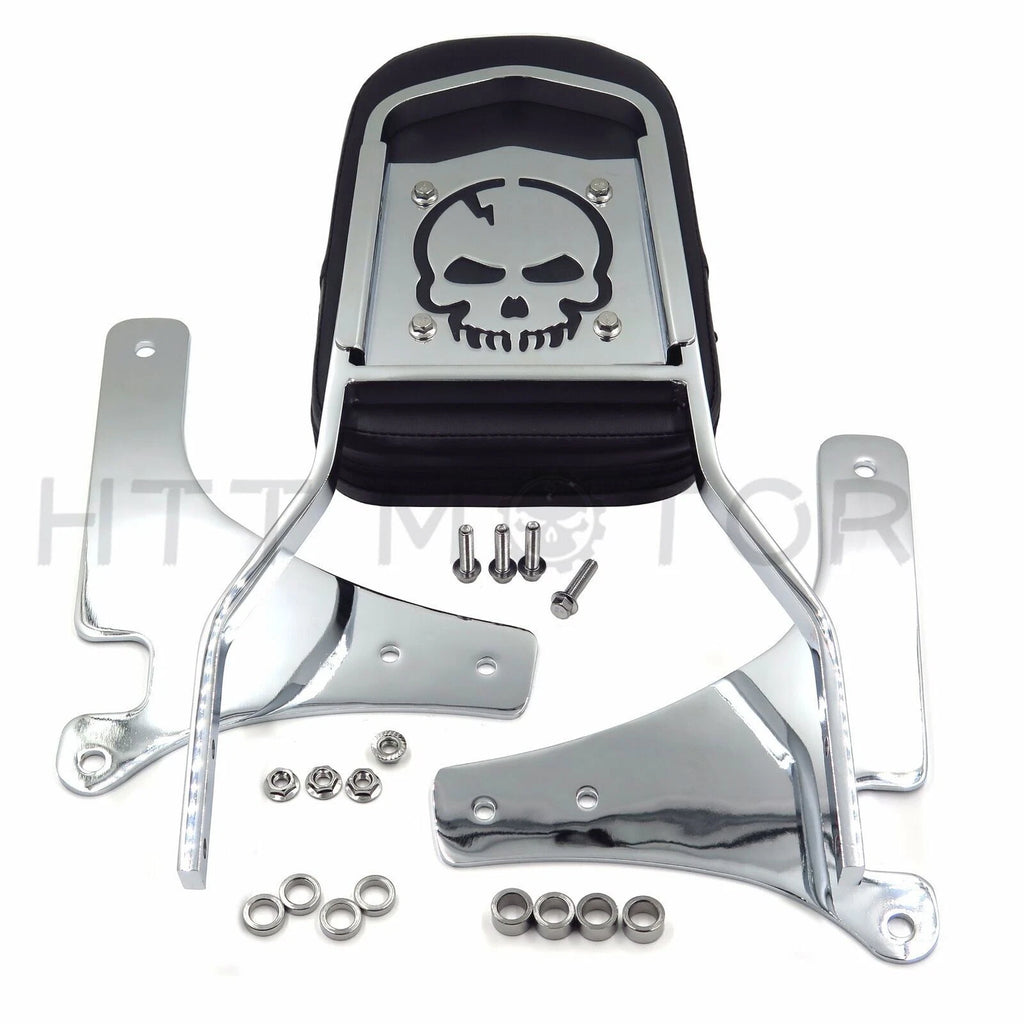 Sissy Bar Backrest with Pad for Kawasaki Vulcan 800 Classic VN800 (1996–2005) Chrome