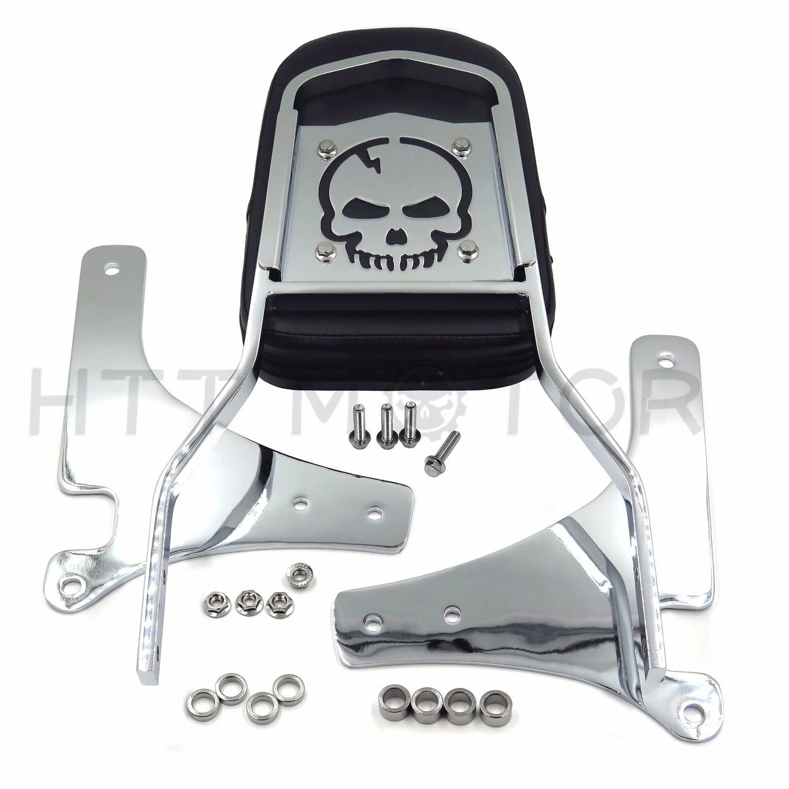 Sissy Bar Backrest with Pad for Kawasaki Vulcan 800 Classic VN800 (1996–2005) Chrome