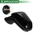 Left Side Door Mirror for Toyota Camry (2018–2023) Manual Folding Gloss Black