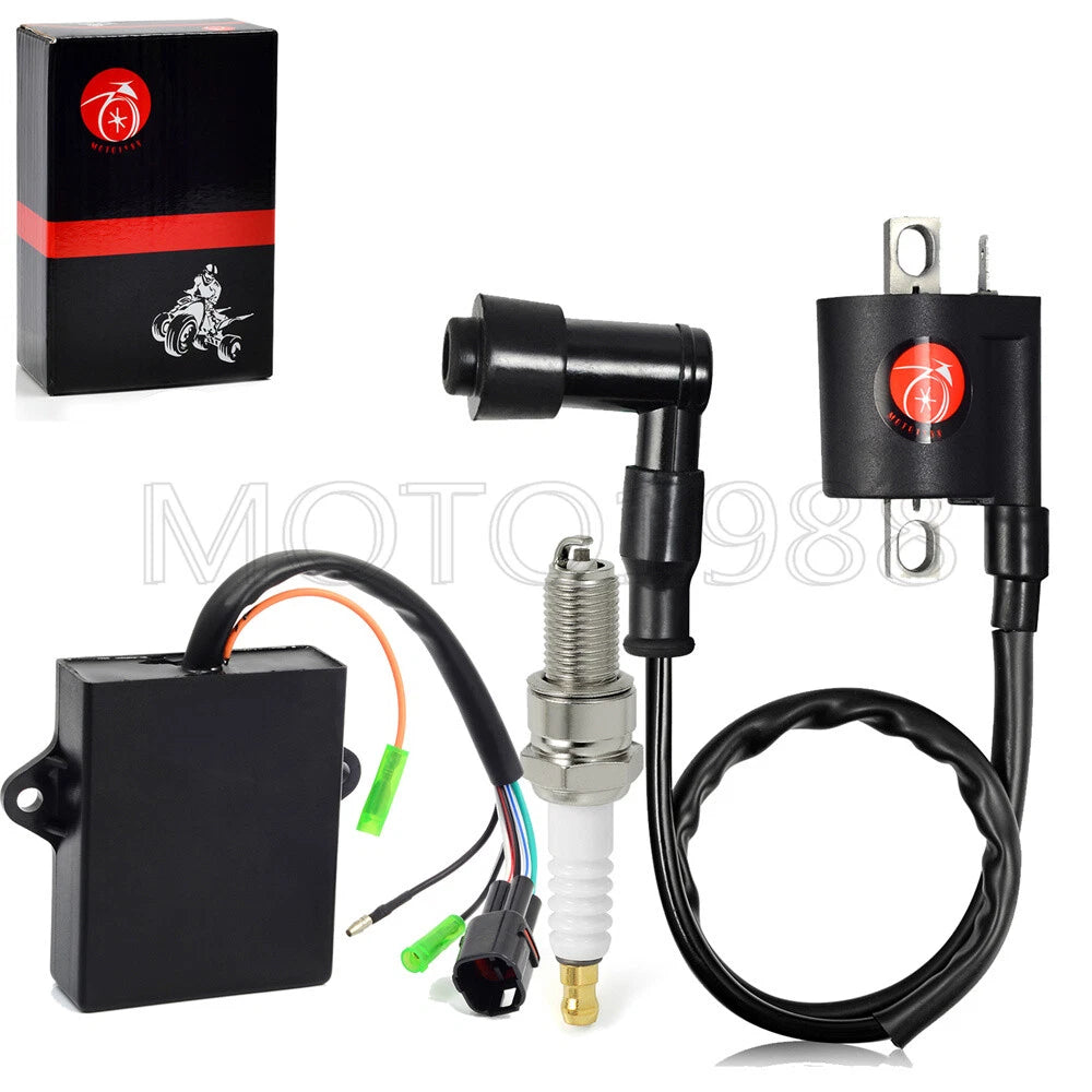Ignition Coil and Spark Plug for Yamaha Badger 80, Grizzly 80, Raptor 80 (1998-2006)