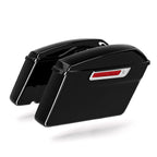 Black Hard Saddlebags & Conversion Brackets for Harley Softail Fat Boy (2018–2025)