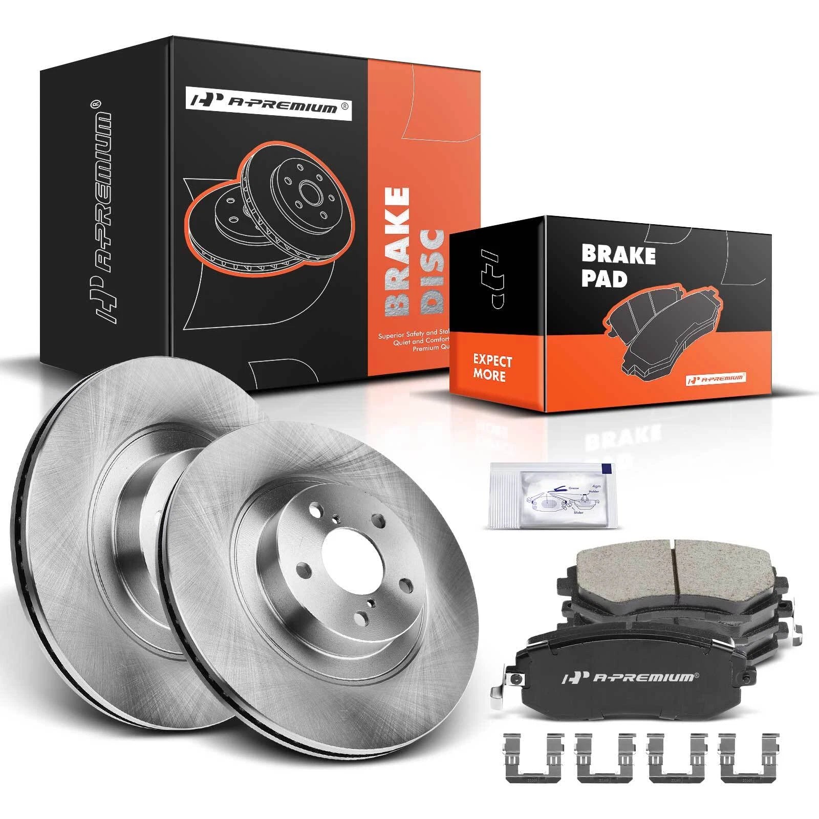 Front Disc Brake Rotor & Ceramic Pad Set for Subaru Outback (2005–2013)