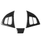 3 x Carbon Fiber Steering Wheel Cover Trim for BMW X5 X6 (2007-2013)