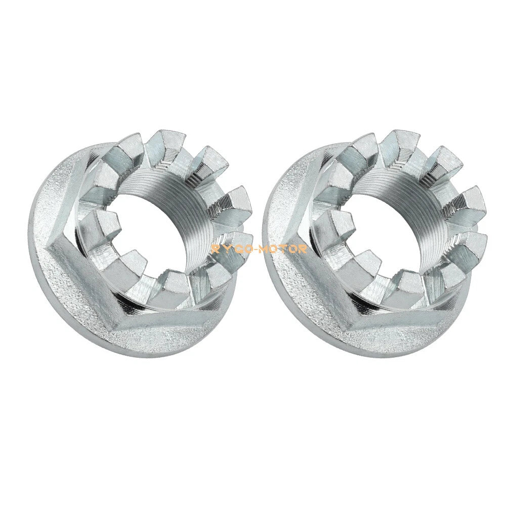 Rear Wheel Axle Nuts w/ Pin for Honda ATV Foreman 400 450 500 520 (1998–2009) #90304-HM7-A10
