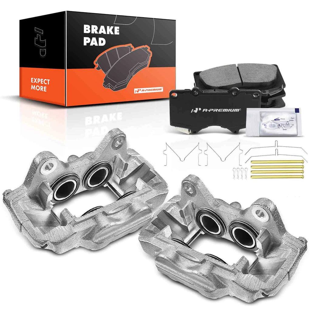 Front Brake Calipers & Pads for Toyota 4Runner Lexus GX470 (2003-2009)