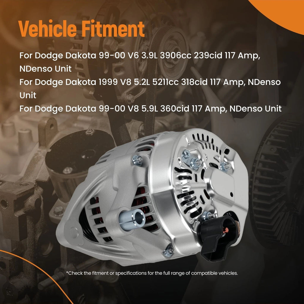Alternator for Dodge Ram 1500, 3500 Van (1999–2000) 56028237AB