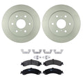 Bosch QuietCast Rear Rotors & TRW Disc Brake Pad Kit for Sierra 1500 Classic (2007–2007)
