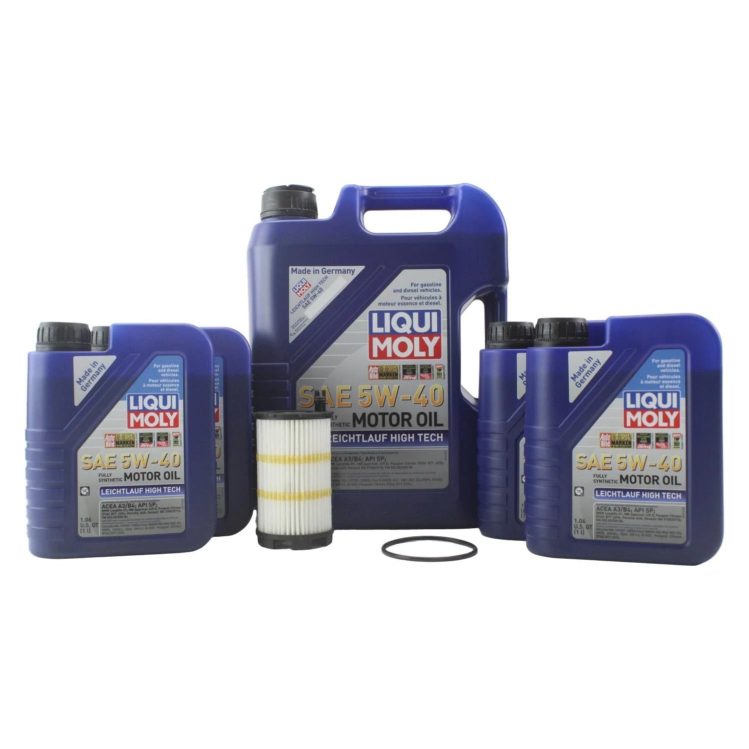 Liqui Moly Leichtlauf High Tech 5W-40 Engine Oil Change Kit for Audi S5 R8 (2007–2023)