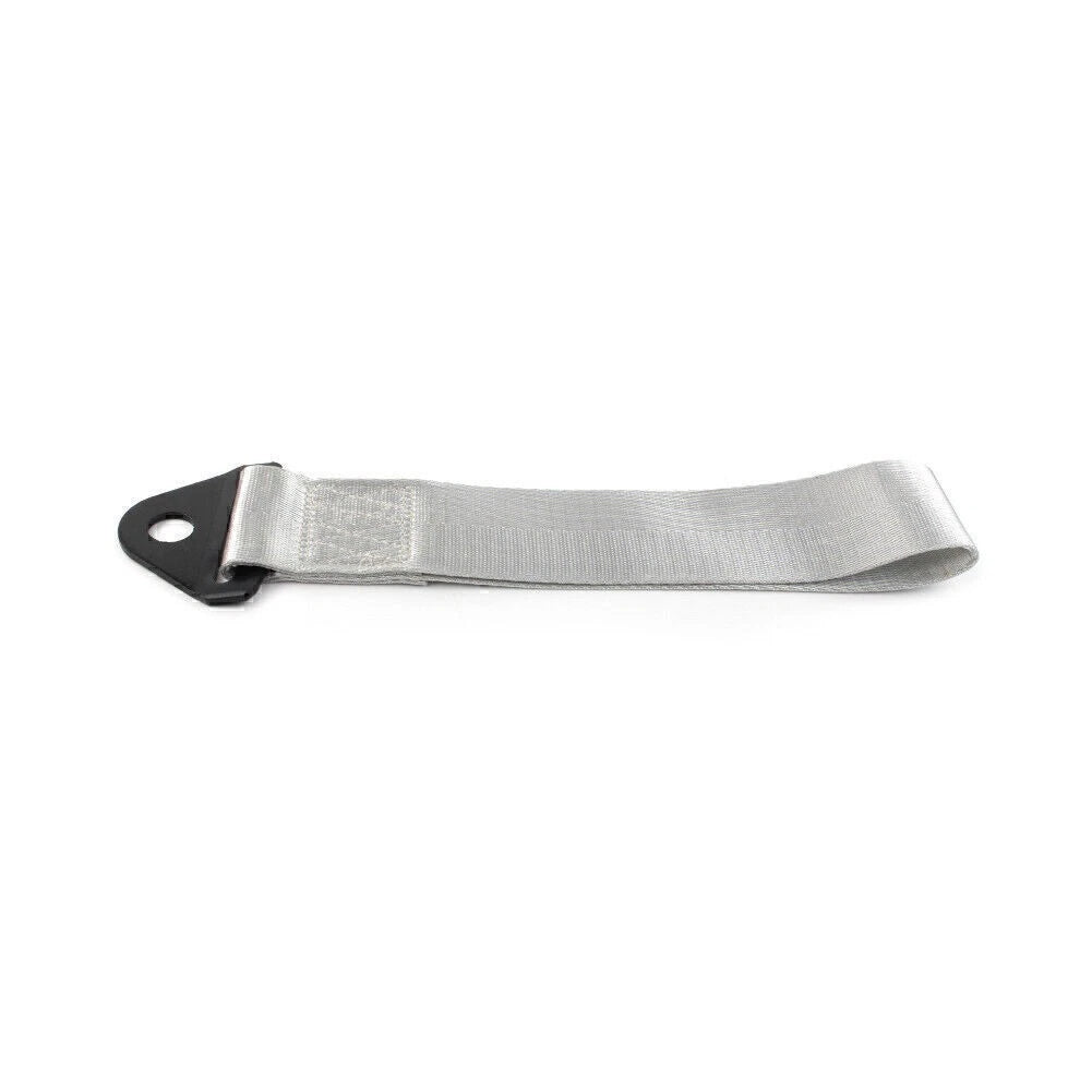 Towing Strap Belt for Universal Cars (Rally Hook, Gray)