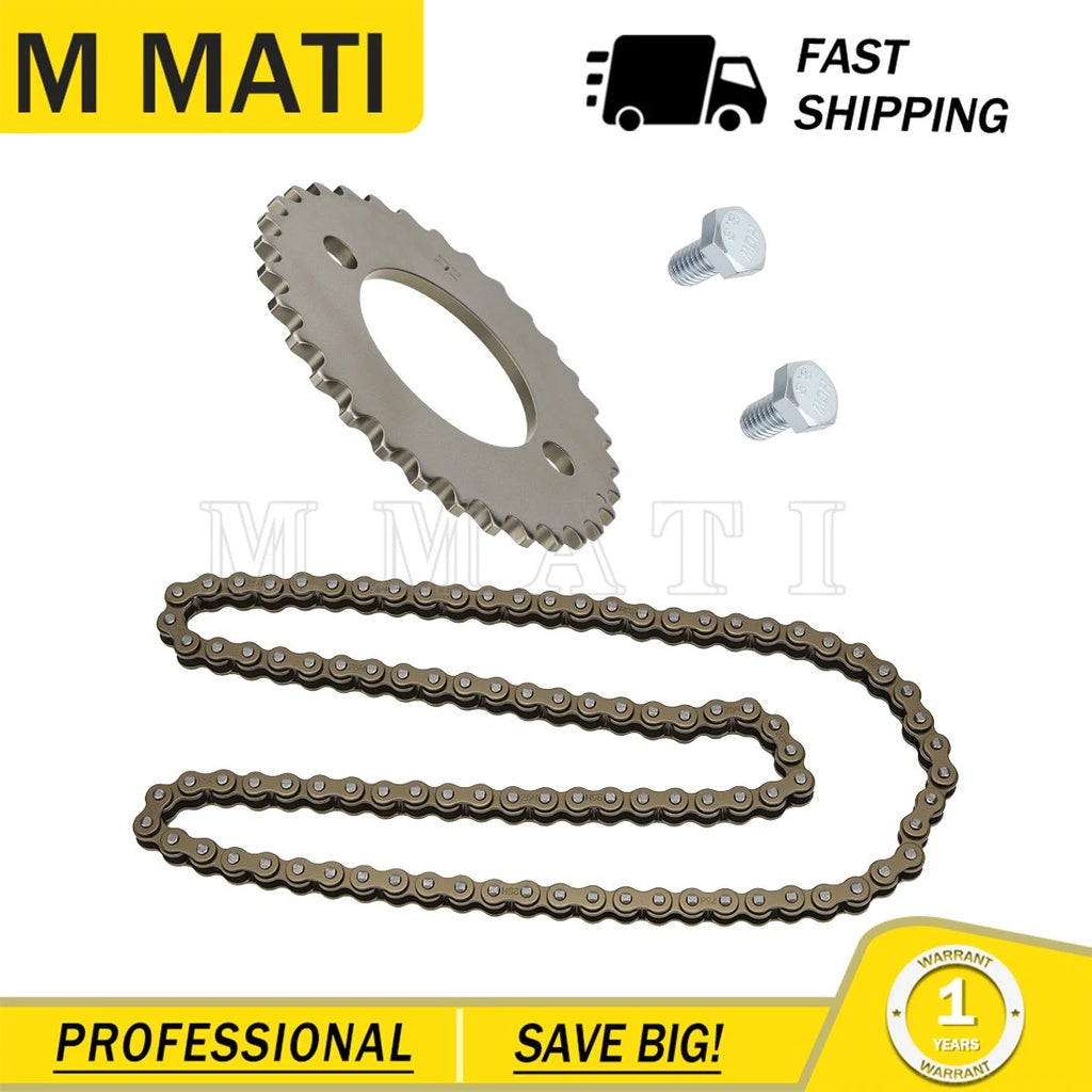 Cam Chain Sprocket + Timing Cam Chain for Honda XL100 XL125 CT125 CB125S TL125S (1970–2023)