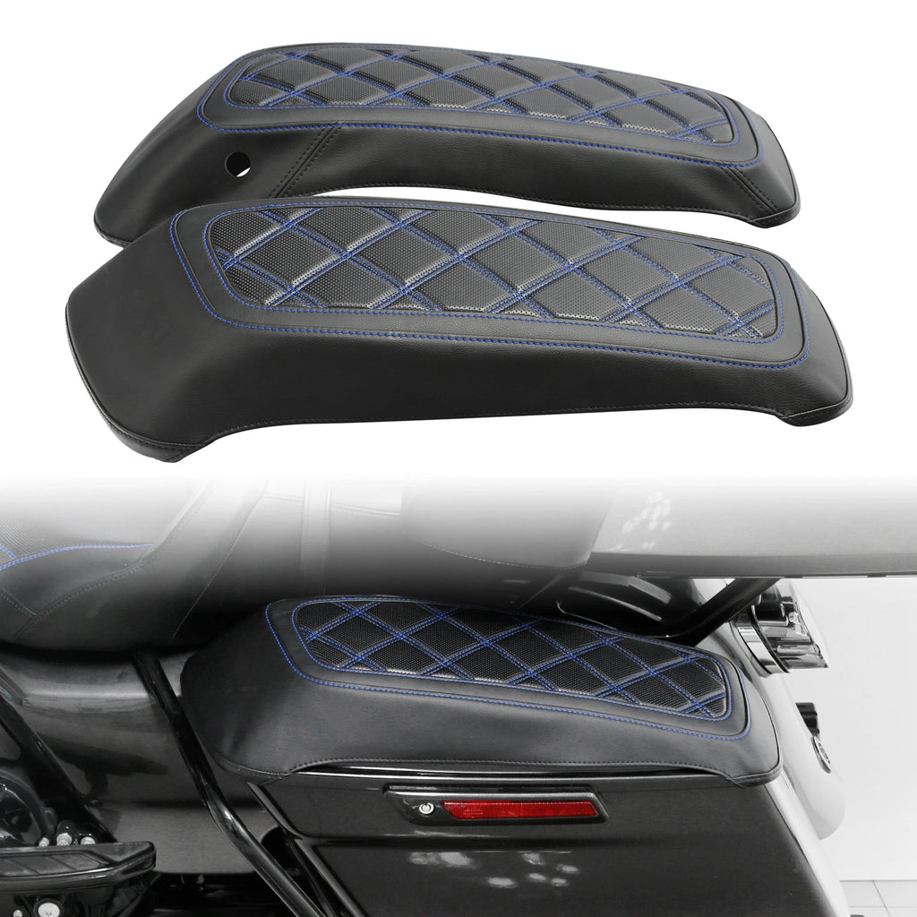 Black Hard Saddlebags Lids Covers for Harley Touring Electra Glide (2014–2023)