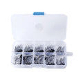 54Pcs Rod Tip Repair Kit with Stainless Steel Guides for Fishing Rods