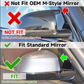 Horn Style Black Side Mirror Cover Caps for BMW X3 G01 X4 G02 (2018–Present)