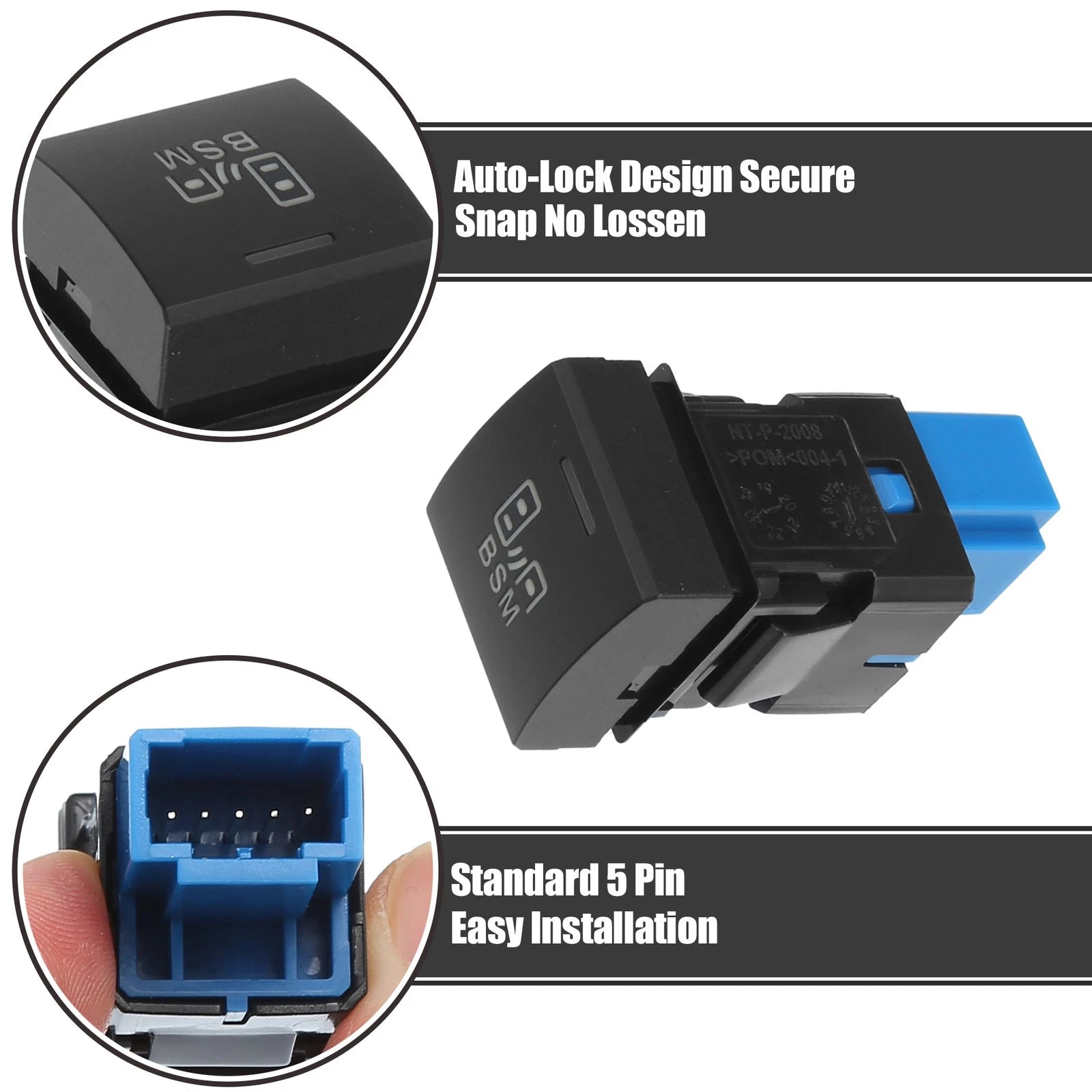 1 Pcs Blind Spot Switch with Wire for Toyota 