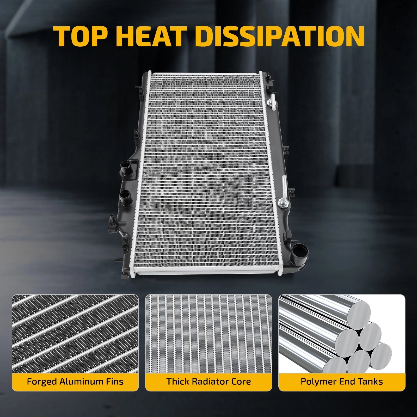 Aluminum Radiator for Subaru Legacy Outback 3.6L (2015–2019) 13460