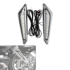 2X Front Brake Fork Mounted LED Amber Lights for Honda Goldwing GL1800 (2018–2025)