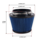 4.5" Inlet High Flow Clamp-On Air Filter for Trucks