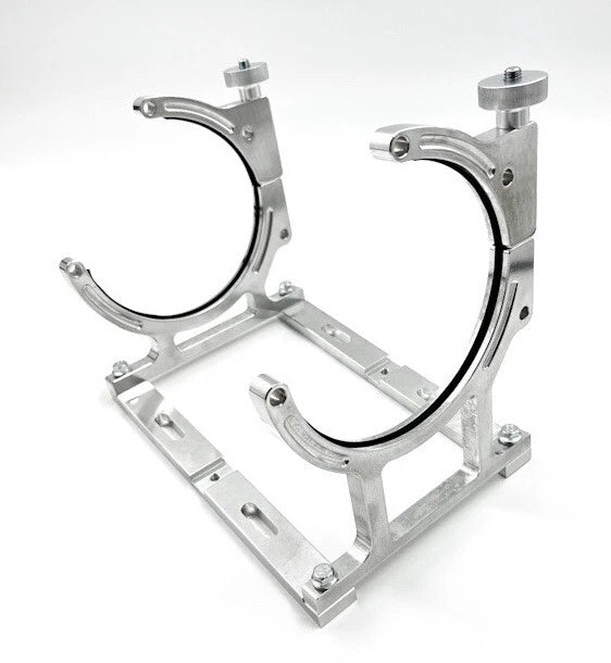 Polished Billet Aluminum NOS Single Bottle Bracket Holder for Universal (All Years)