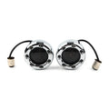 Amber LED Turn Signal Lights for Harley - 1157 Fire Ring Chrome Housings