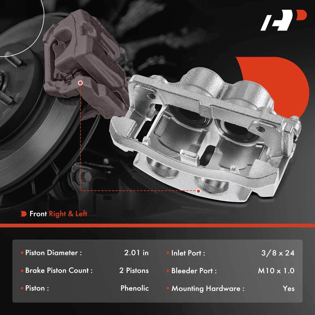 Pair Front Brake Calipers for Ford F-150 (2004-2005)