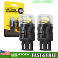 Set of 2 LED White Blinking Brake Stop Tail Parking Lights for Make Model
