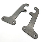 Tail Light Brackets Pair Plain Steel Replacement for 1953-1956 Ford F-100