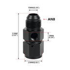 4AN 6AN 8AN 10AN Male to Female Adapter with 1/8" NPT Fitting