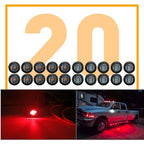 20X 3/4" LED Smoked Round Marker Lights for Truck Trailer (Universal)